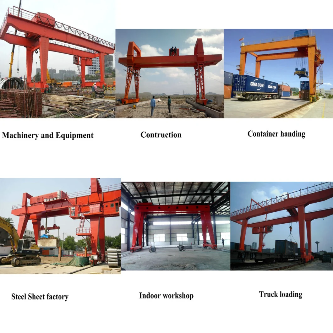 10 20 50 Tons Heavy Duty Rubber Tyre Gantry Crane for Port Container Lifting