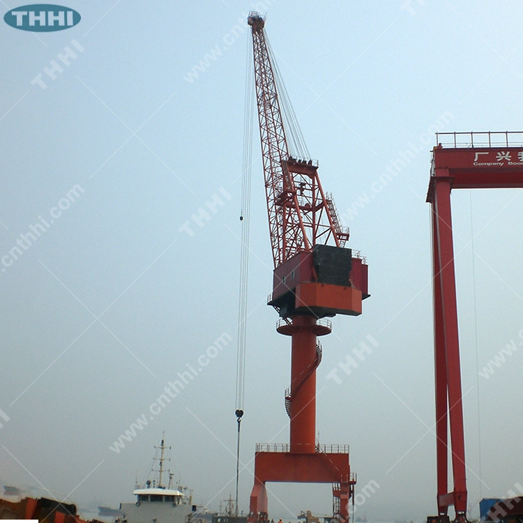 Hydraulic Fixed Type Shipyard Port Cargo Crane